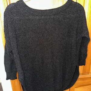Express Black Crew Neck Sweater Relaxed Fit